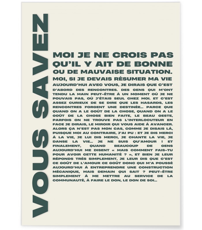 Affiche "Vous savez... 2"