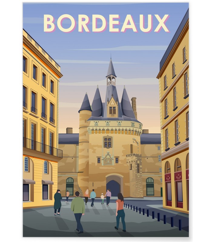 Affiche ville Bordeaux 3