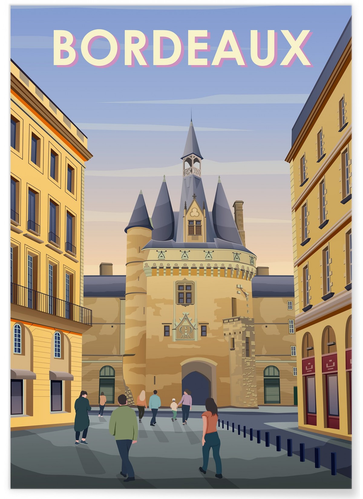 Affiche ville Bordeaux 3