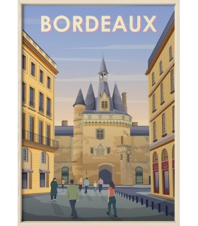 Affiche ville Bordeaux 3