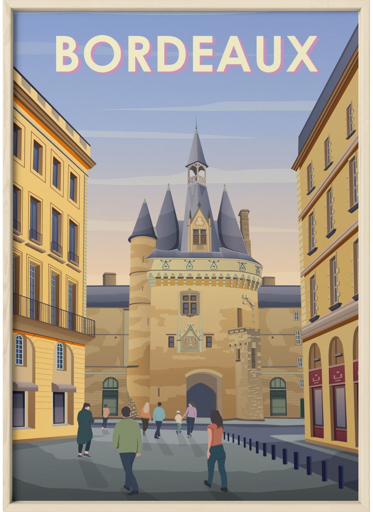Affiche ville Bordeaux 3