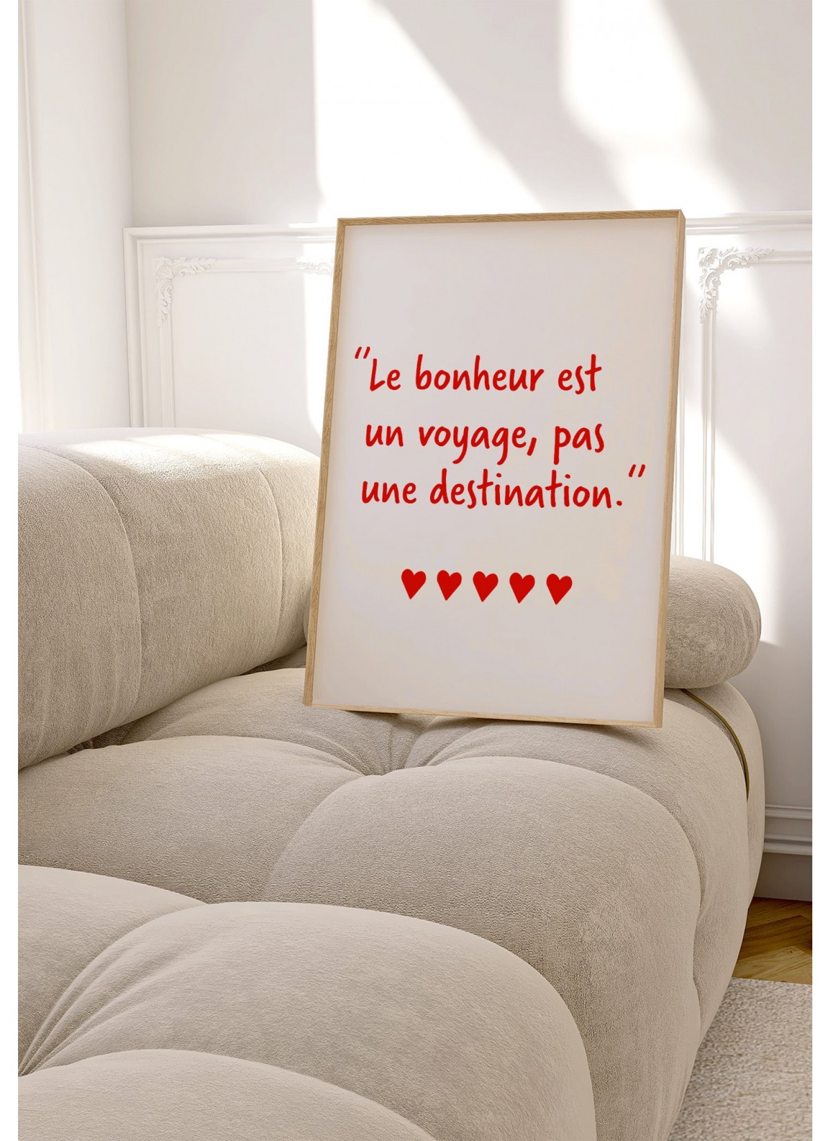 Affiche Le bonheur est un voyage