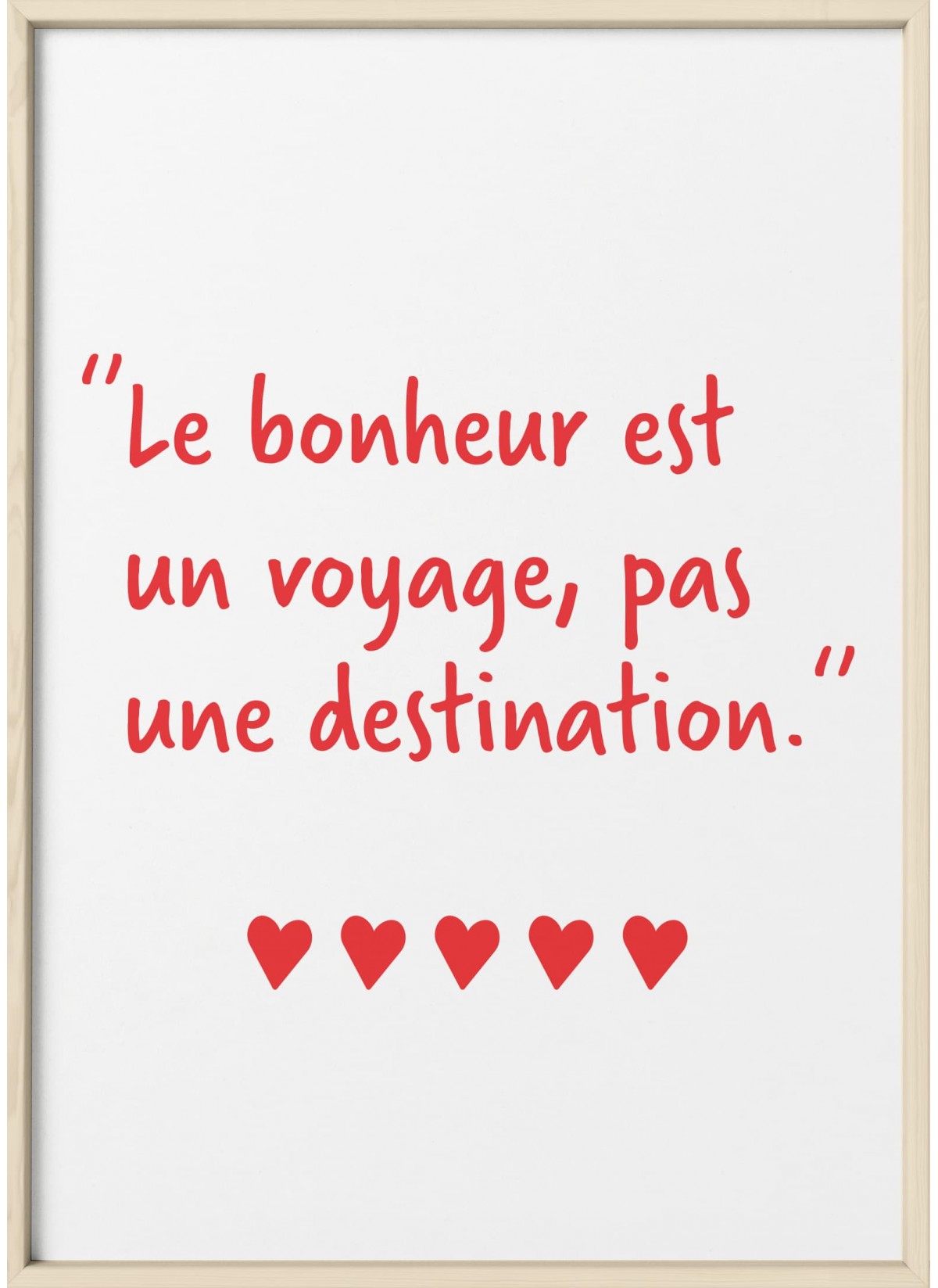 Affiche Le bonheur est un voyage