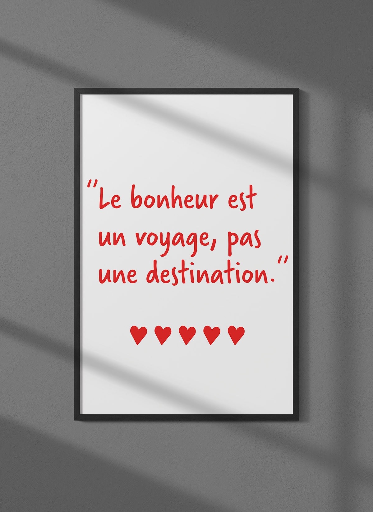 Affiche Le bonheur est un voyage