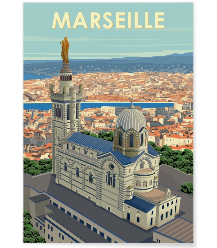 Affiche ville Marseille 3