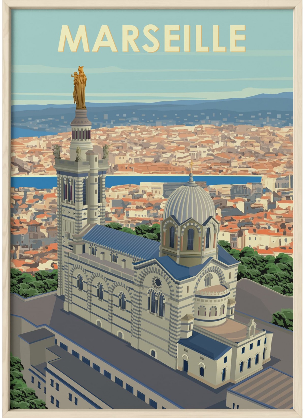 Affiche ville Marseille 3