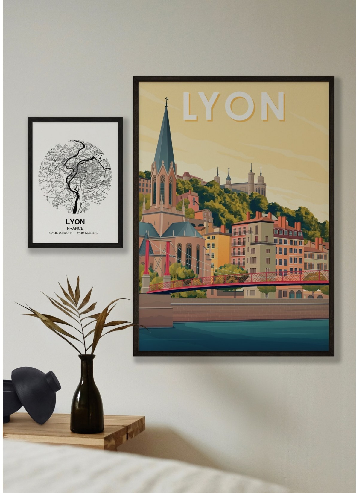 Affiche ville Lyon 5