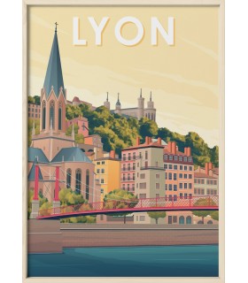 Affiche ville Lyon 5