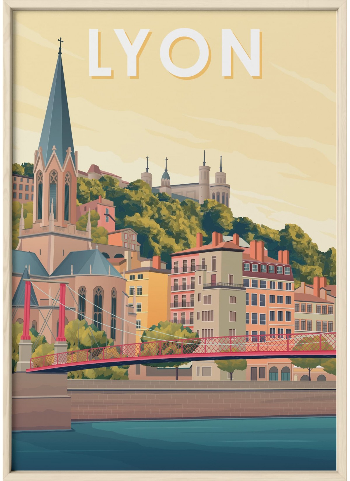 Affiche ville Lyon 5