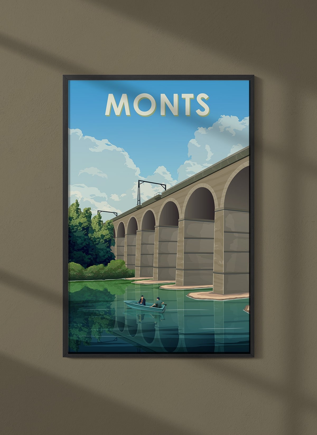 Affiche ville Monts