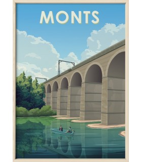 Affiche ville Monts