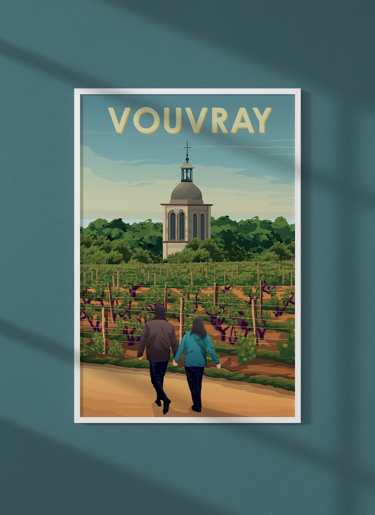 Affiche ville Vouvray