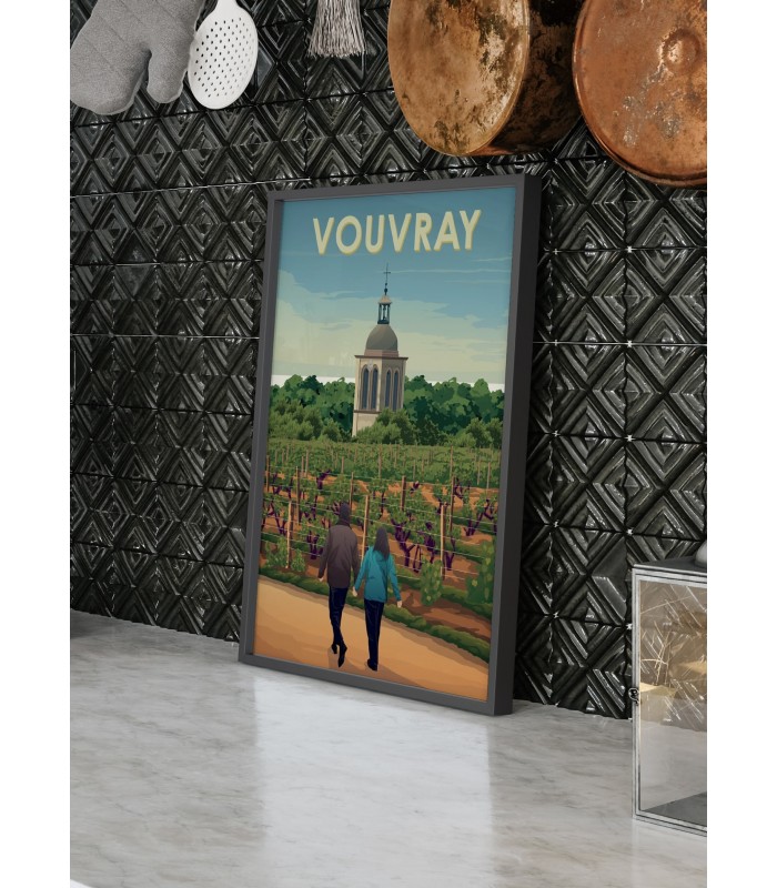 Affiche ville Vouvray