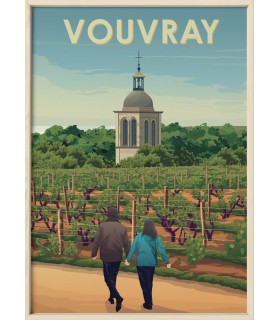 Affiche ville Vouvray