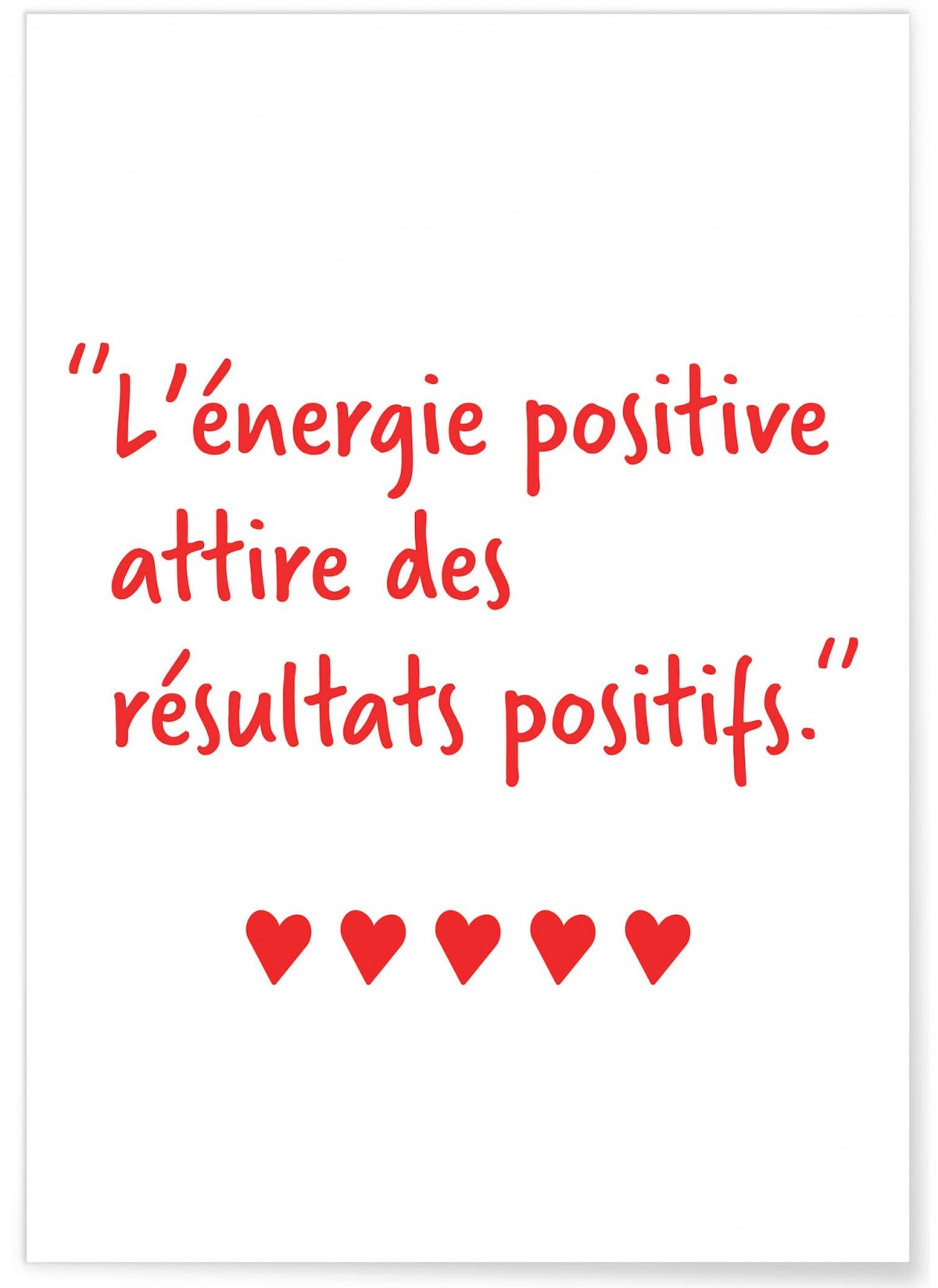 Affiche L'énergie positive