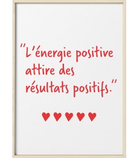 Affiche L'énergie positive