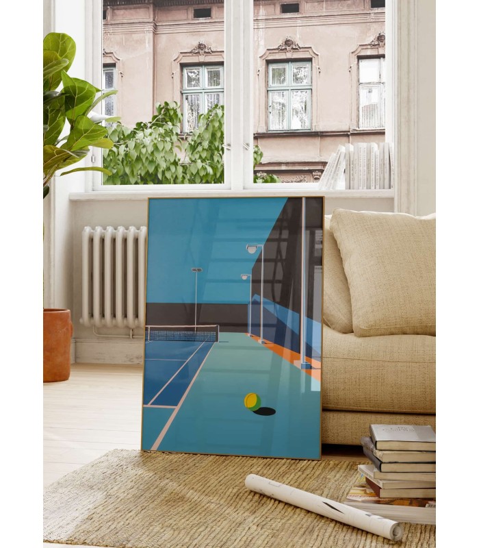 Affiche 1 : Tennis minimaliste