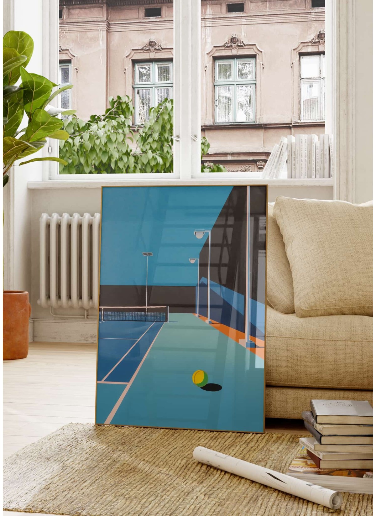 Affiche 1 : Tennis minimaliste