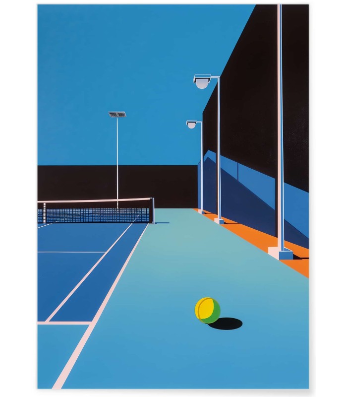 Affiche 1 : Tennis minimaliste