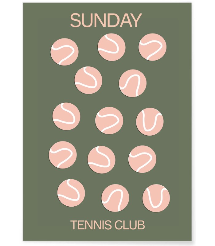 Affiche Tennis Club : Dimanche au Tennis Club