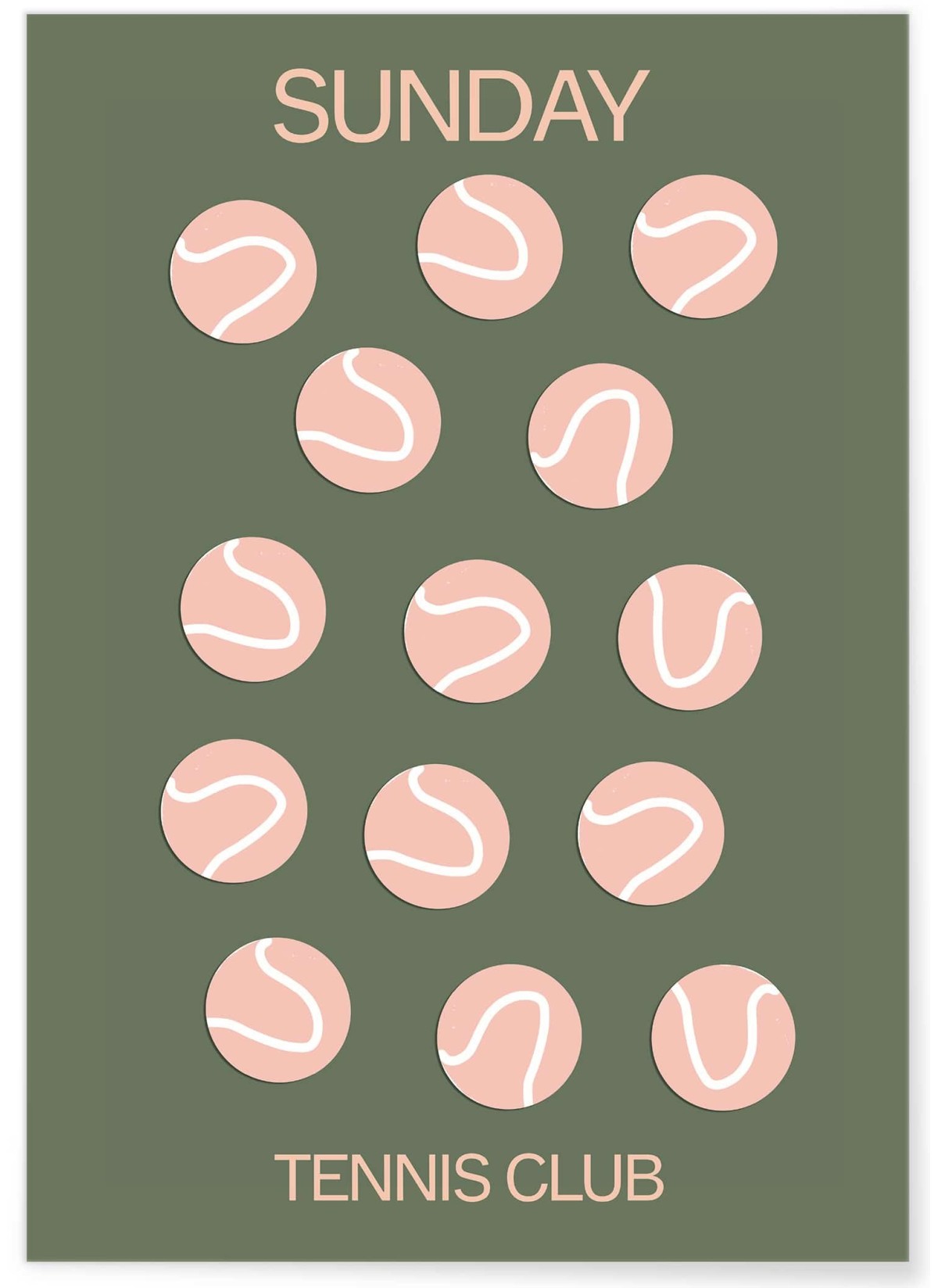 Affiche Tennis Club : Dimanche au Tennis Club