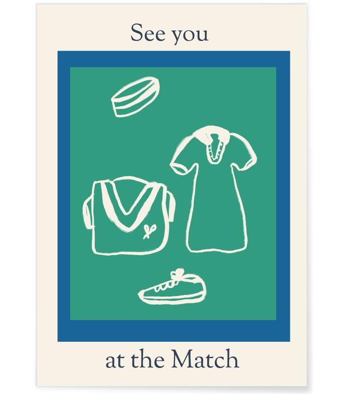 Affiche Tennis Lifestyle : See You at the Match