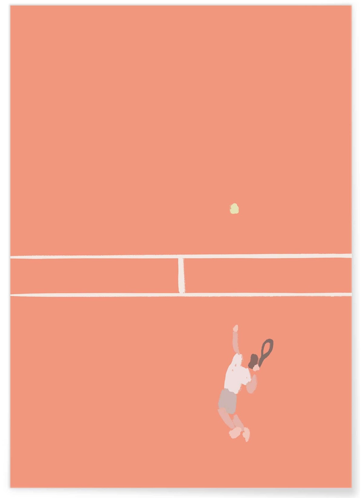Affiche Tennis Dynamique : Serve et Match