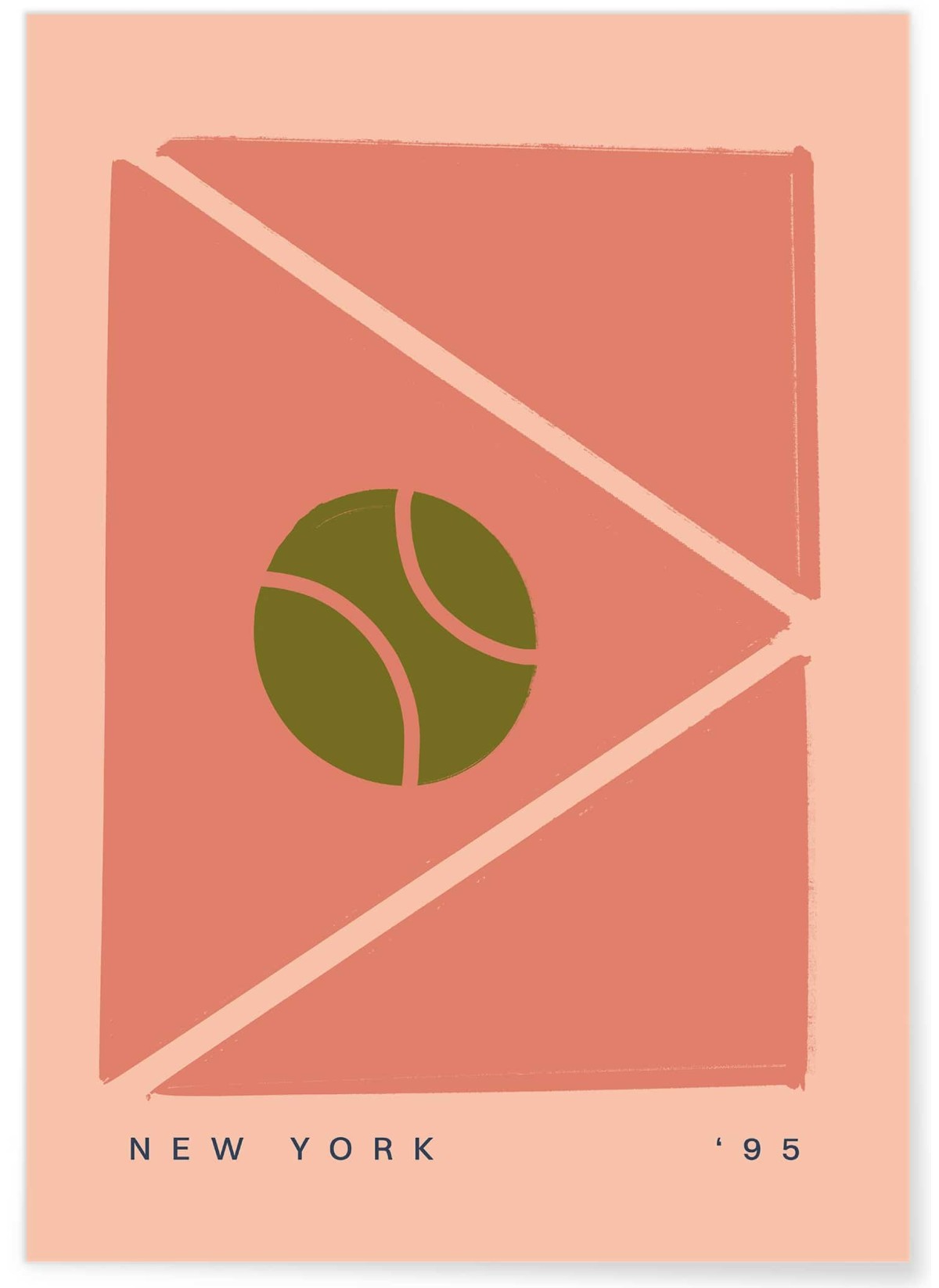 Affiche Tennis Rétro : Tennis Match 1995