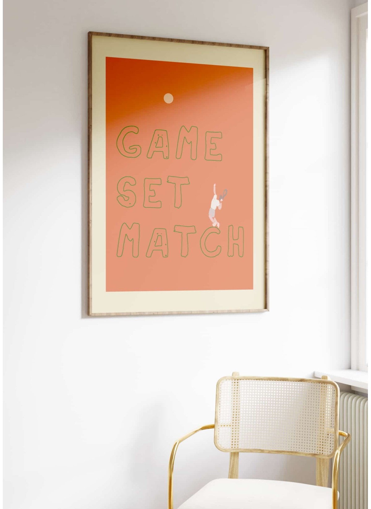 Affiche Tennis Unique : Game Set Match Alternative