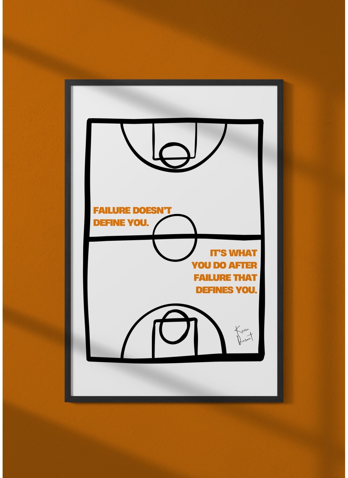 Affiche Kevin Durant - Citation détermination