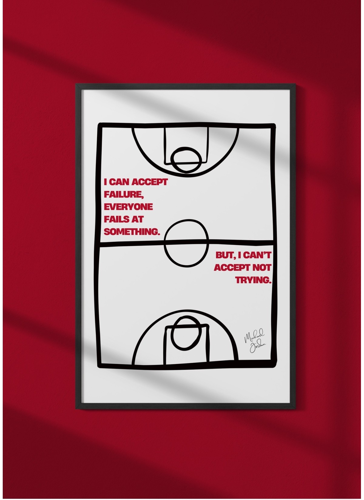 Affiche Michael Jordan - Citation inspirante