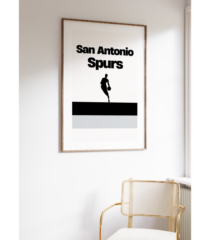 Affiche San Antonio Spurs - Design minimaliste