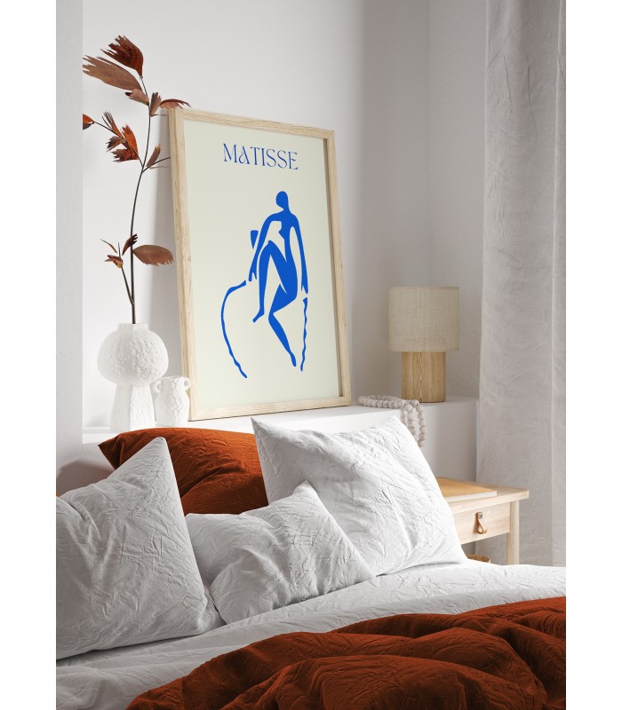 Affiche Matisse "Silhouette Bleue" – Art moderne et minimaliste