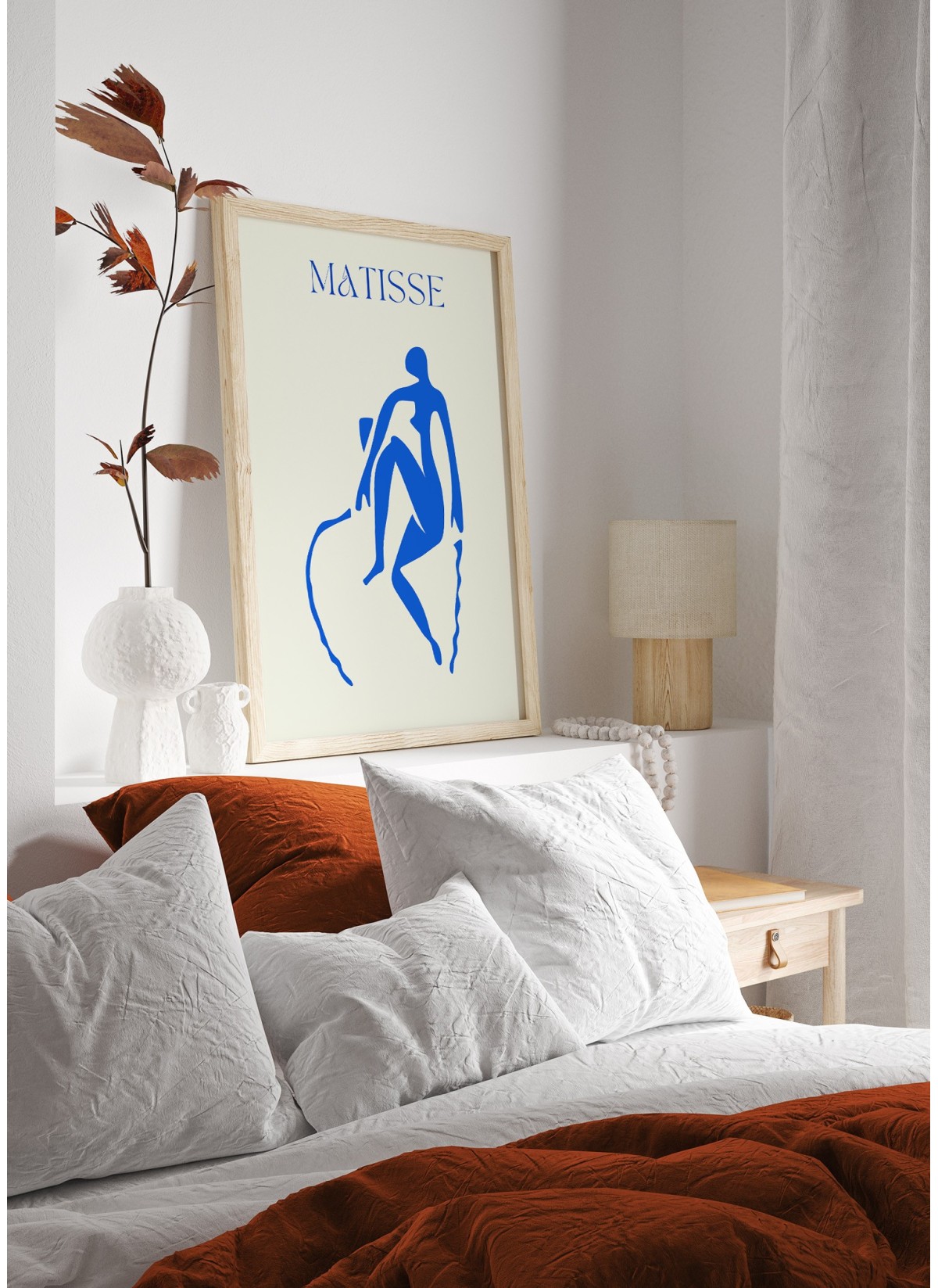 Affiche Matisse "Silhouette Bleue" – Art moderne et minimaliste
