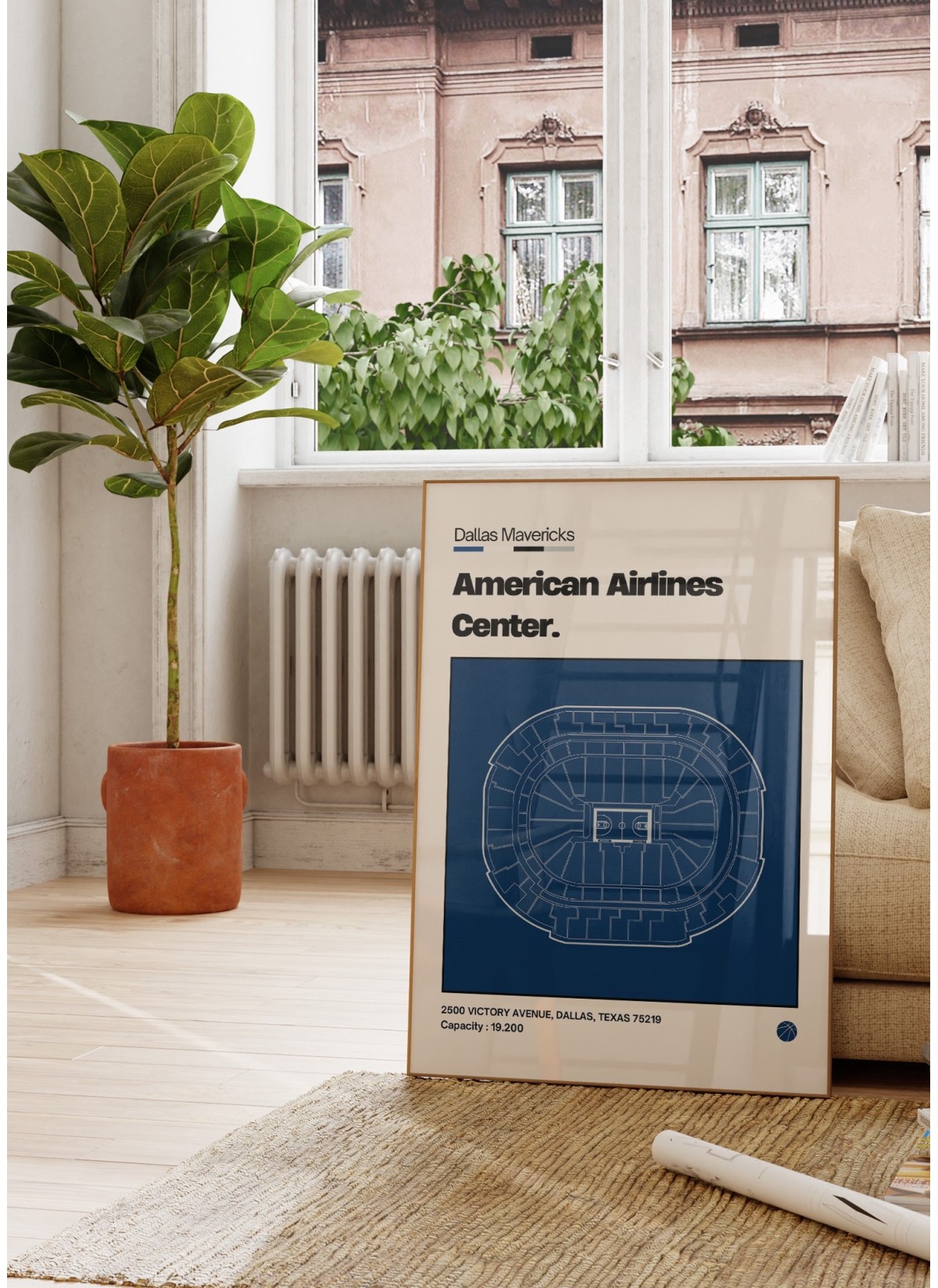 Affiche American Airlines Center - Dallas Mavericks