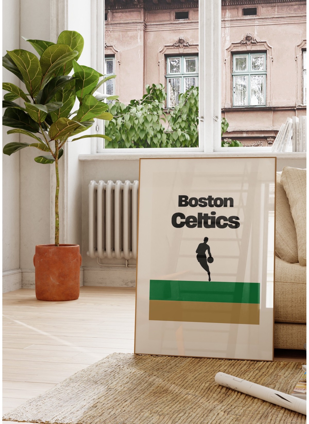 Affiche Boston Celtics - Design minimaliste