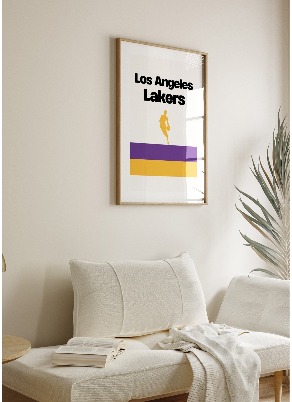 Affiche Los Angeles Lakers - Design minimaliste