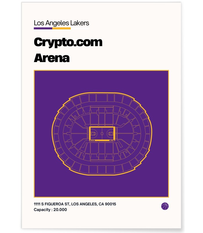 Affiche Crypto Arena - Los Angeles Lakers