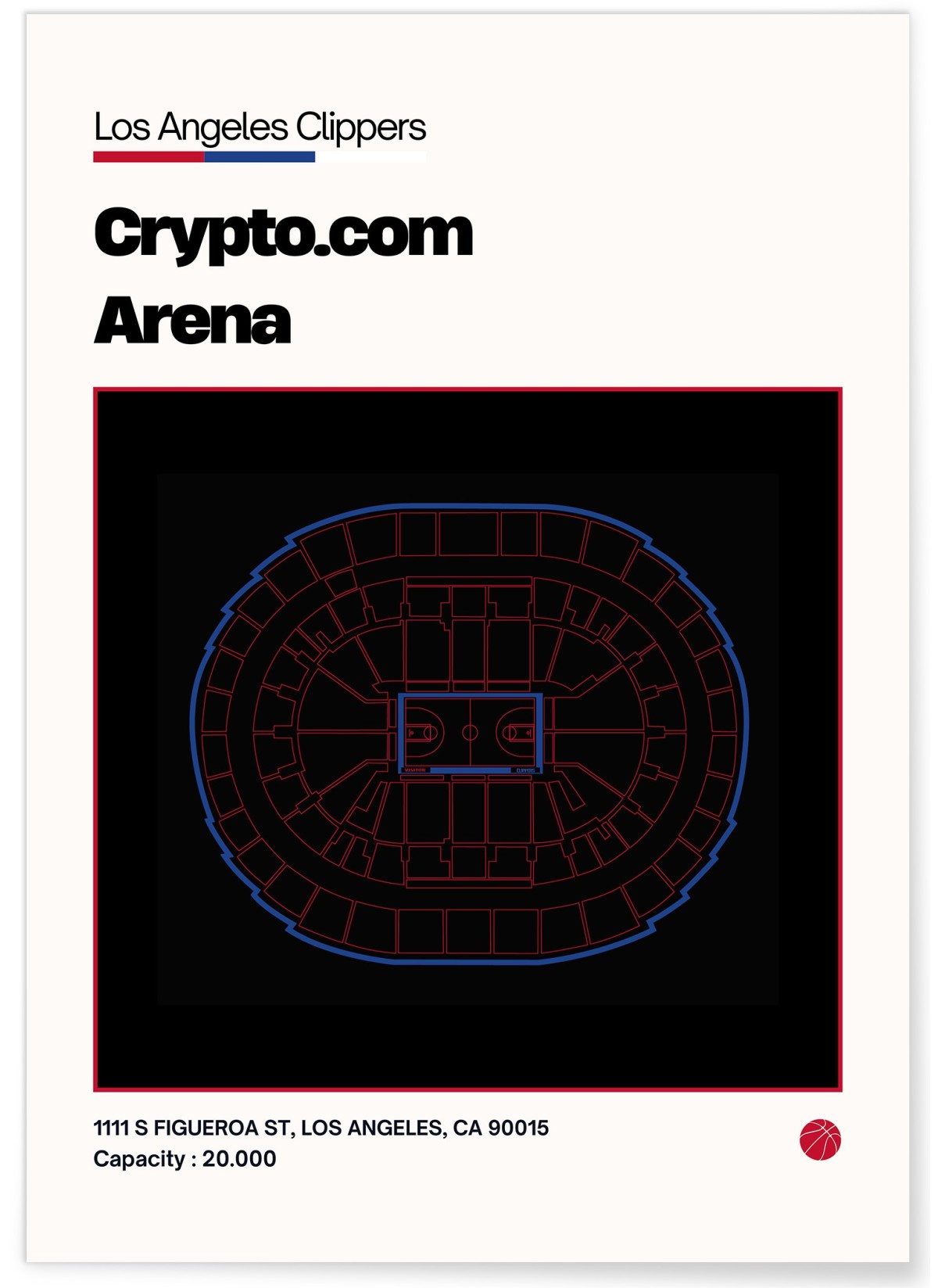 Affiche Crypto Arena - Los Angeles Clippers