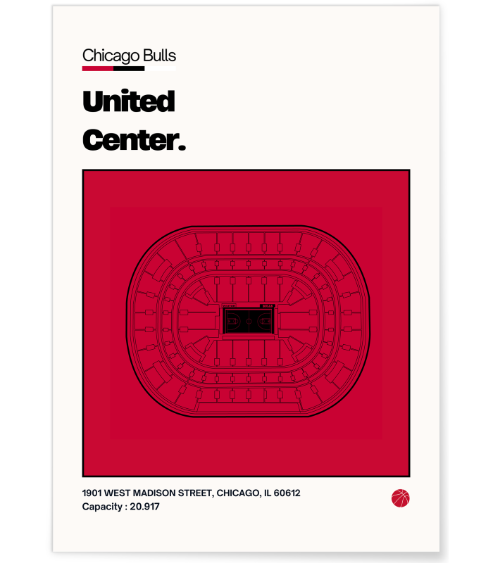 Affiche United Center - Chicago Bulls