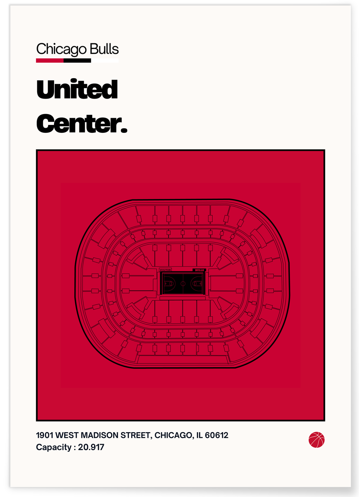 Affiche United Center - Chicago Bulls