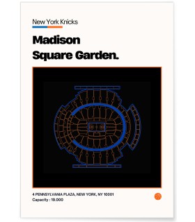 Affiche Madison Square Garden - New York Knicks