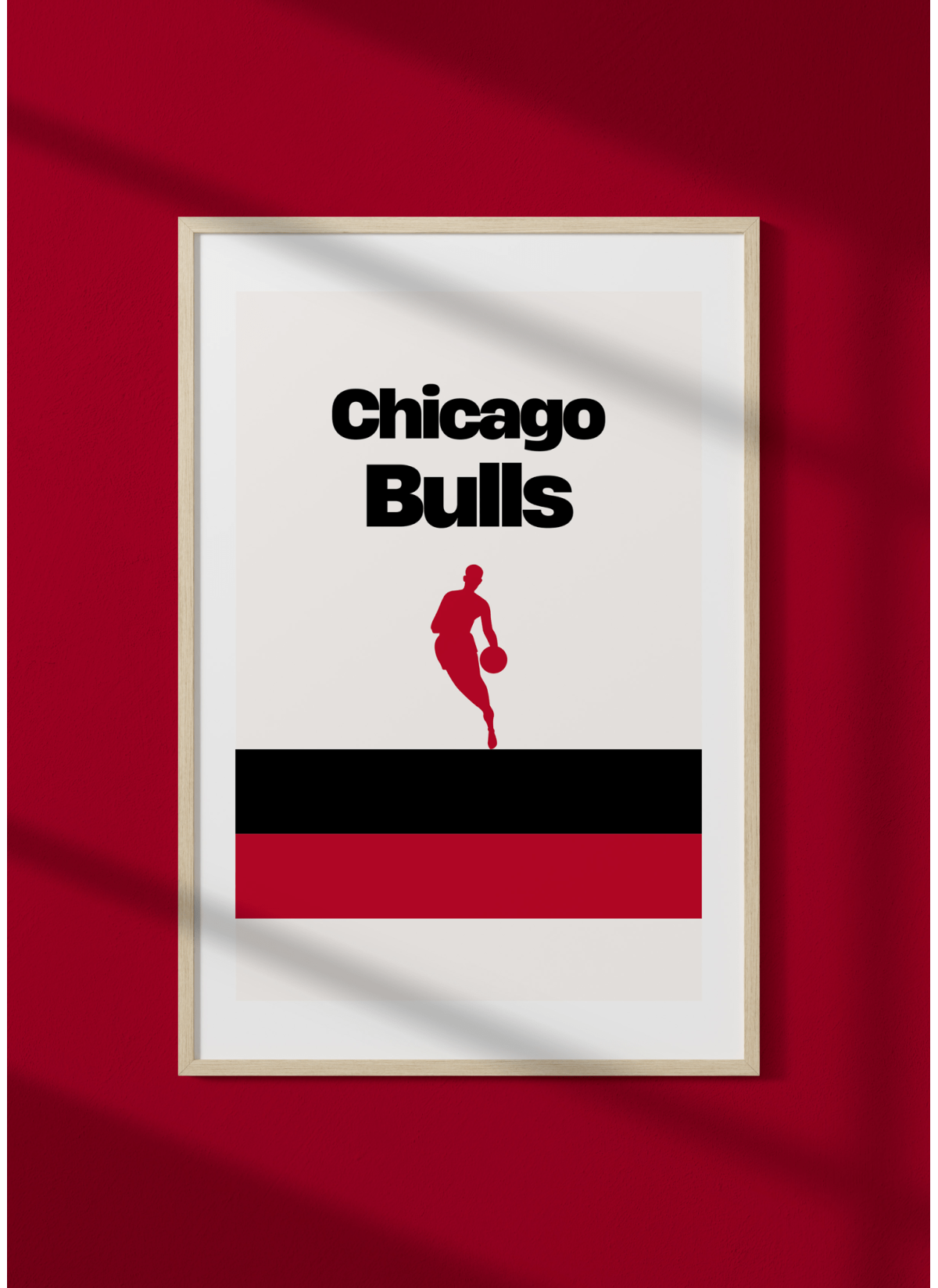Affiche Chicago Bulls - Design minimaliste