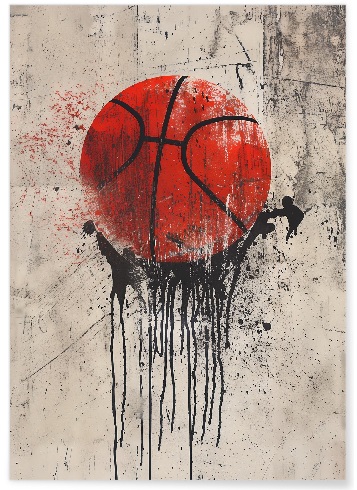 Affiche Basketball - Street Art Moderne