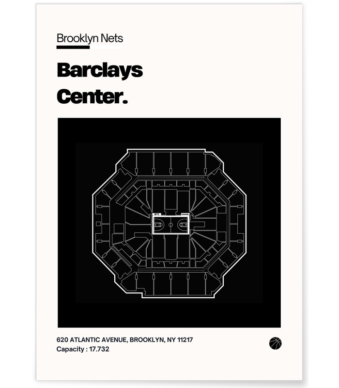 Affiche Barclays Center - Brooklyn Nets