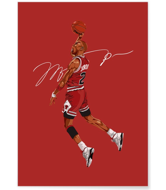 Affiche Michael Jordan - Dunk iconique