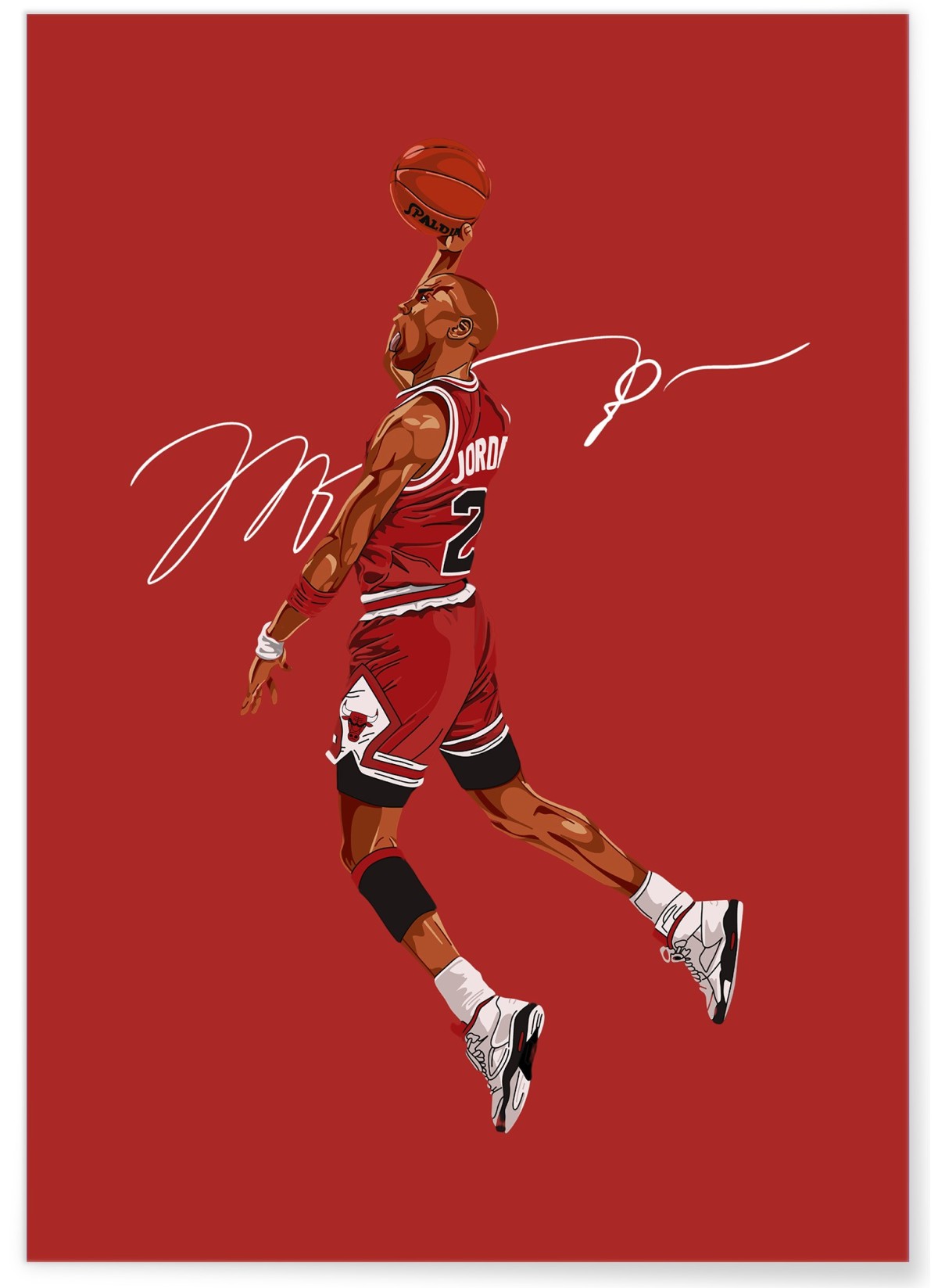 Affiche Michael Jordan - Dunk iconique
