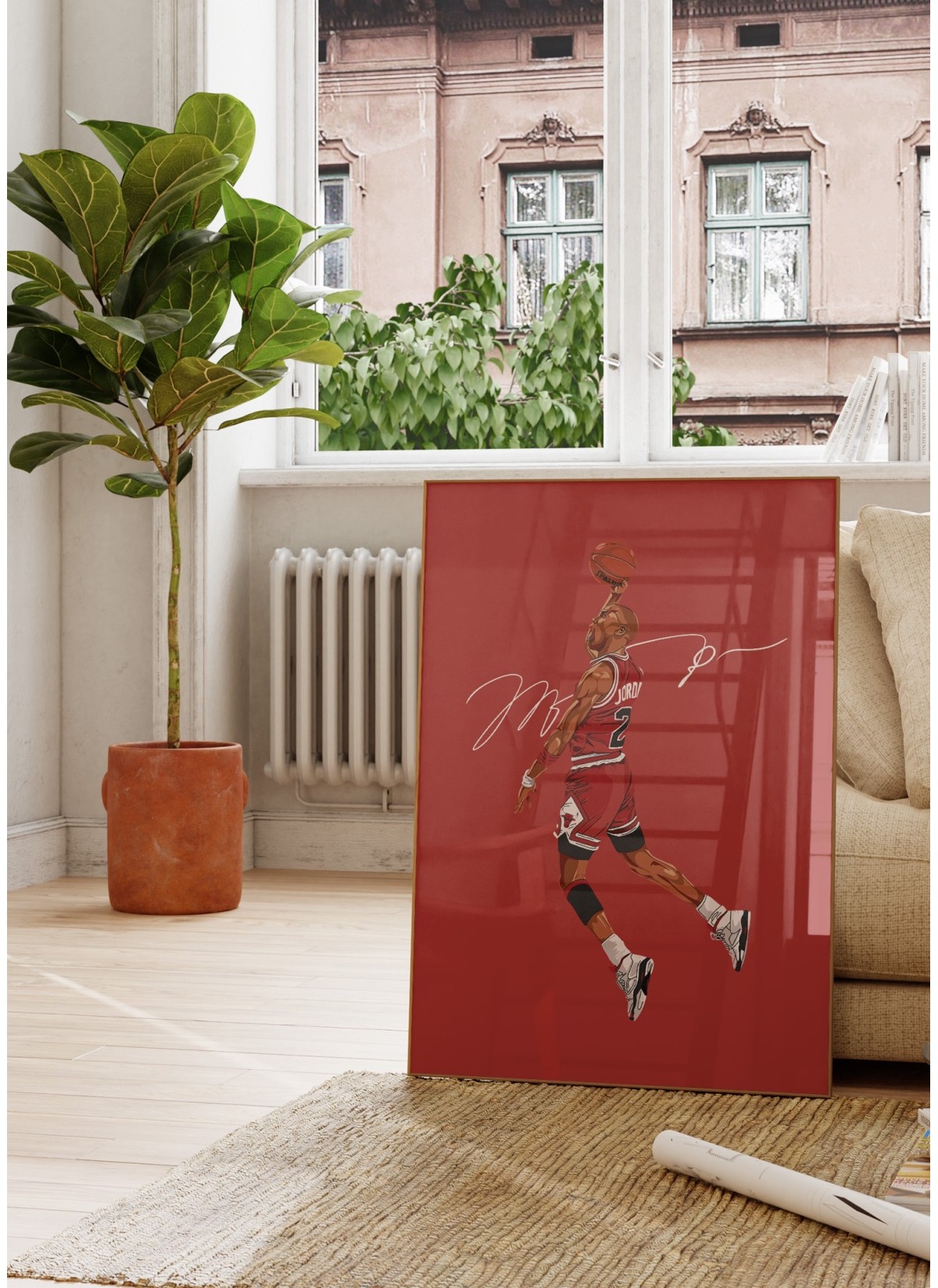 Affiche Michael Jordan - Dunk iconique