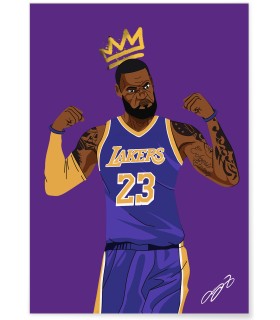 Affiche LeBron James - King James