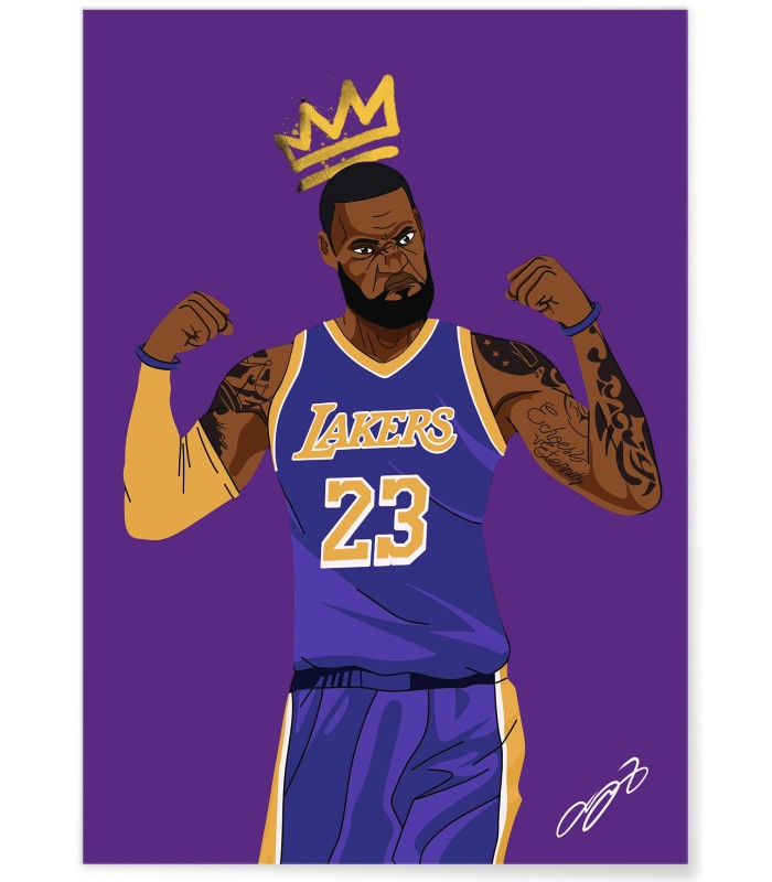 Affiche LeBron James - King James